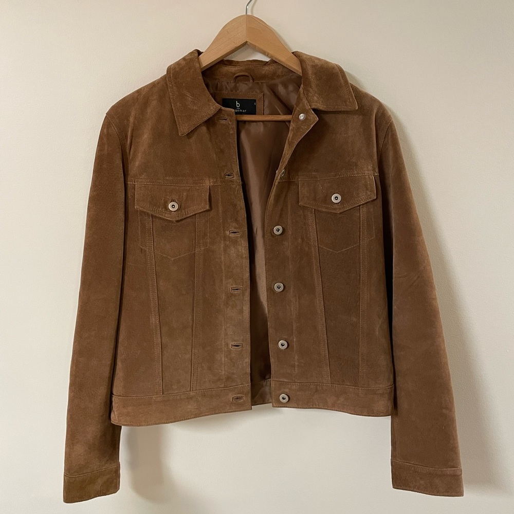 Boxy suede jacket